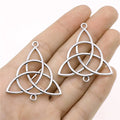 39x43mm 3.8g Antique Silver Zinc Alloy Celtic Knot Connector Charm for DIY Bracelet Making