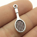 29x10mm 1.2g Antique Silver Zinc Alloy Racket Charm Pendant for DIY Jewelry Making