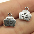 13x12mm 1.4g Antique Silver Zinc Alloy Medical Kit First Aid Kit Charm Pendant for DIY Nurse Doctor Jewelry
