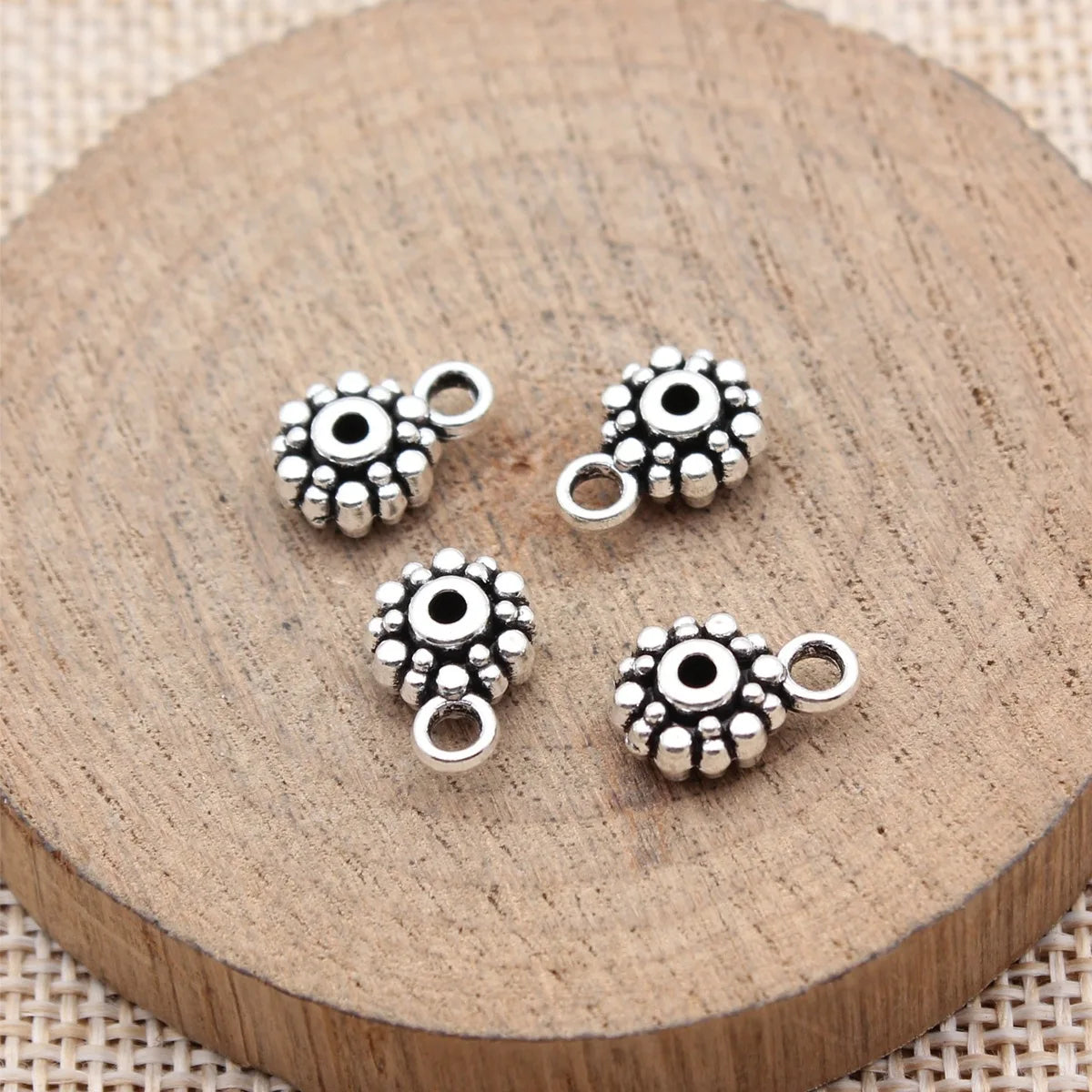12x8.6x4.6mm 1g Antique Silver Zinc Alloy Three-Way Bail Pendant Connector for DIY Jewelry Making