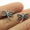 18x14mm 0.9g Multicolor Zinc Alloy Dragonfly Charm Pendant for DIY Earring Bracelet Jewelry Making
