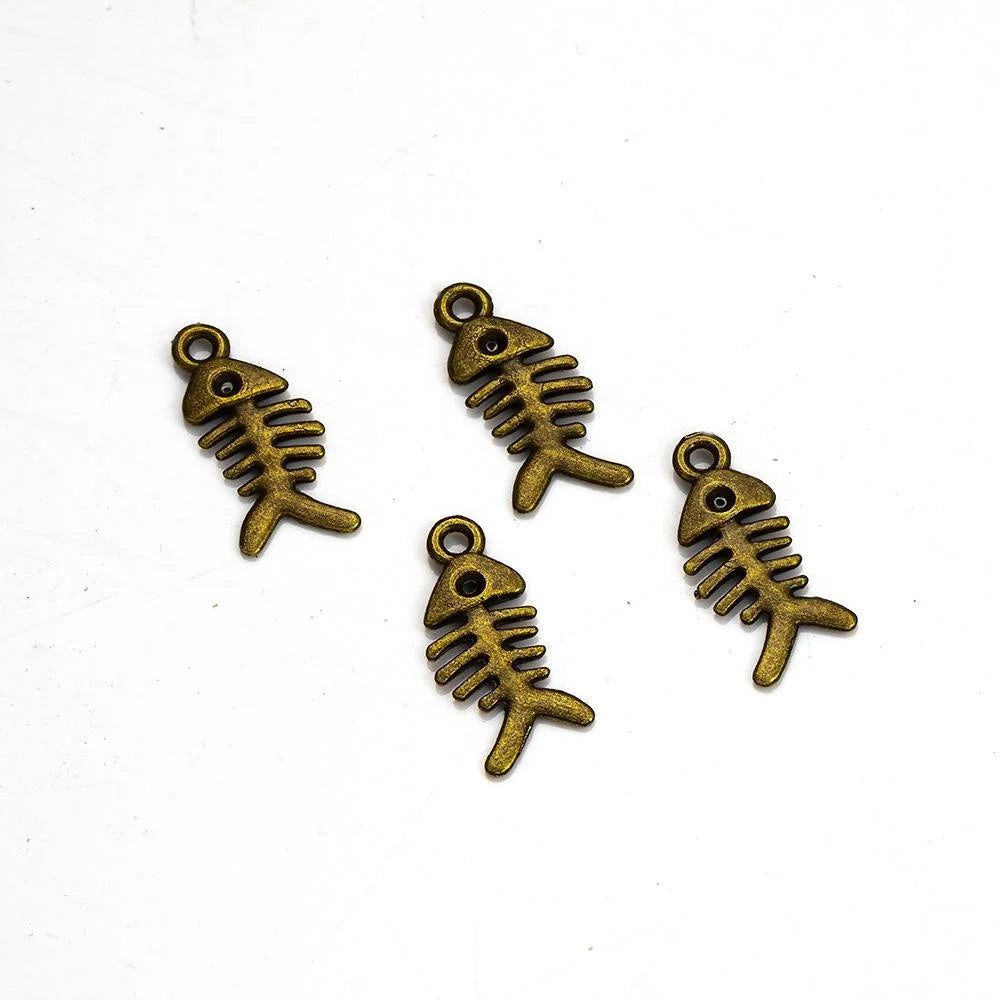 17x8MM Zinc Alloy Goldfish Charm Pendant for DIY Necklace Bracelet Jewelry Making