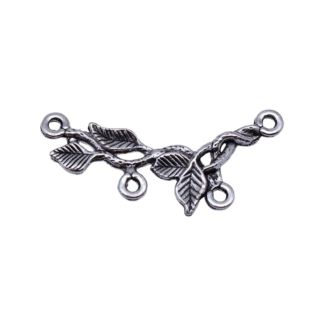 32x14mm 0.9g Antique Silver Zinc Alloy Tree Branch Connector Charm for DIY Earrings Bracelet Jewelry