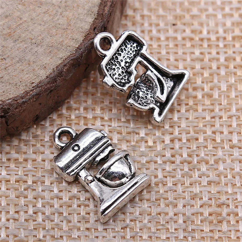 16x10mm 1.2g Multicolor Zinc Alloy Coffee Machine Charm Pendant for DIY Necklace Bracelet Jewelry