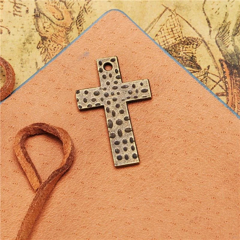 31x19MM Zinc Alloy Cross Charm Pendant for DIY Necklace Bracelet Jewelry Making