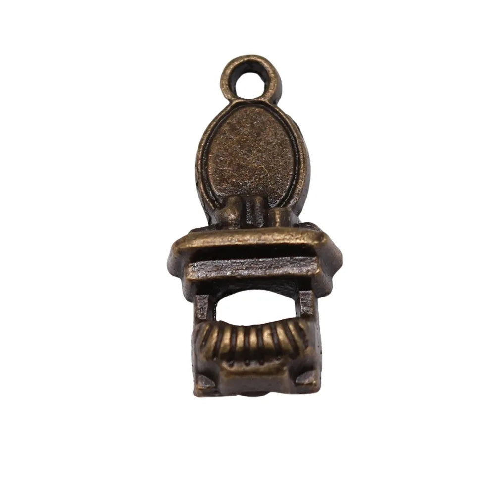 20x9mm 1.5g Multicolor Zinc Alloy Dressing Table Charm Pendant for DIY Jewelry Making