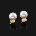 Elegant Spiral Disc Pearl Drop Alloy Stud & Clip On No Piercing Light Luxury Statement Earrings