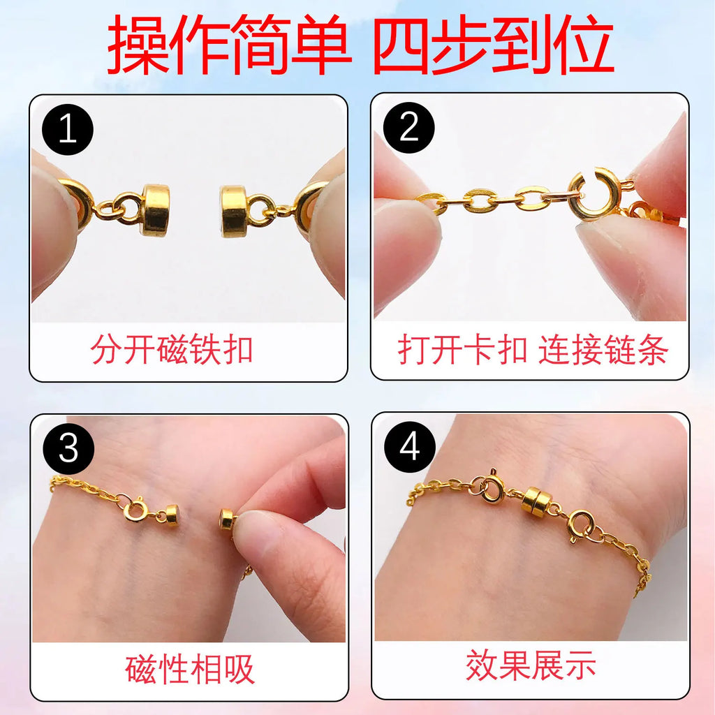 Iron Short Round Cylinder Magnetic Clasp Connector for DIY Bracelet Necklace Jewelry