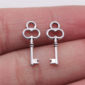 7x17mm 0.2g Antique Silver Zinc Alloy Key Charm Pendant for DIY Bracelet Necklace Jewelry Making