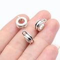 13x10x5.2mm 1.5g Antique Silver Zinc Alloy Pendant Bail jewelry findings for necklace charm making
