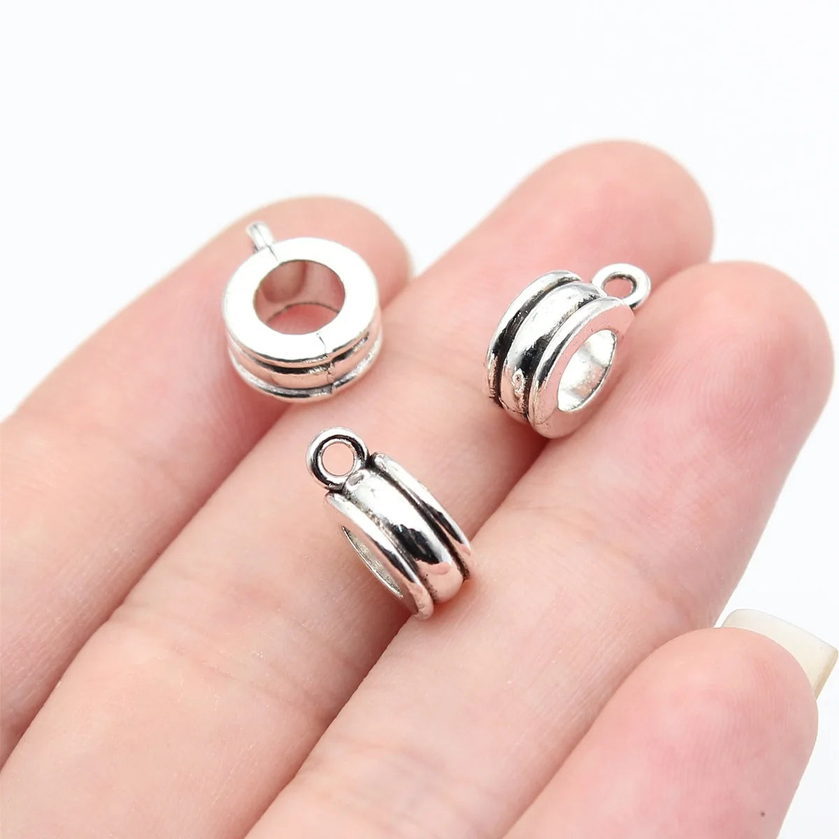 13x10x5.2mm 1.5g Antique Silver Zinc Alloy Pendant Bail jewelry findings for necklace charm making