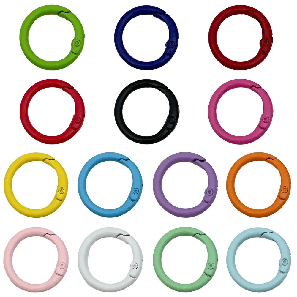 Enamel Zinc Alloy Headphone Ring Spring Clasps