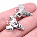 22x19mm 3.8g Antique Silver Zinc Alloy Shark Tooth Charm Pendant for DIY Necklace Bracelet Making