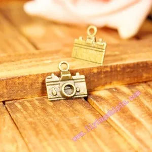 15x14MM Antique Silver Zinc Alloy Camera Charm Pendant for DIY Necklace Bracelet Jewelry Making