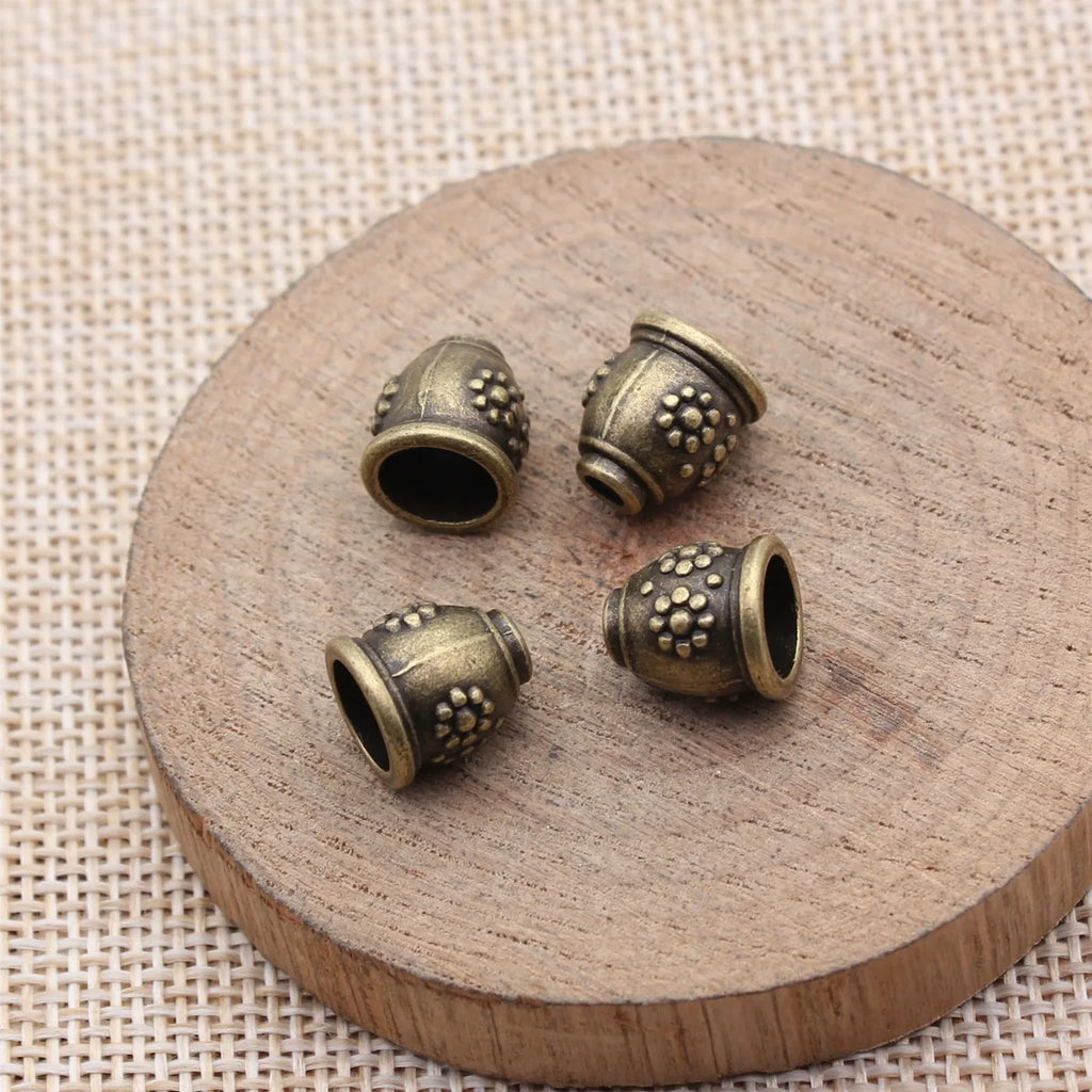 11x9.8x9.8mm 1.4g Multicolor Zinc Alloy Cone Tassel Cap Bead End Findings for DIY Earrings and Pendants
