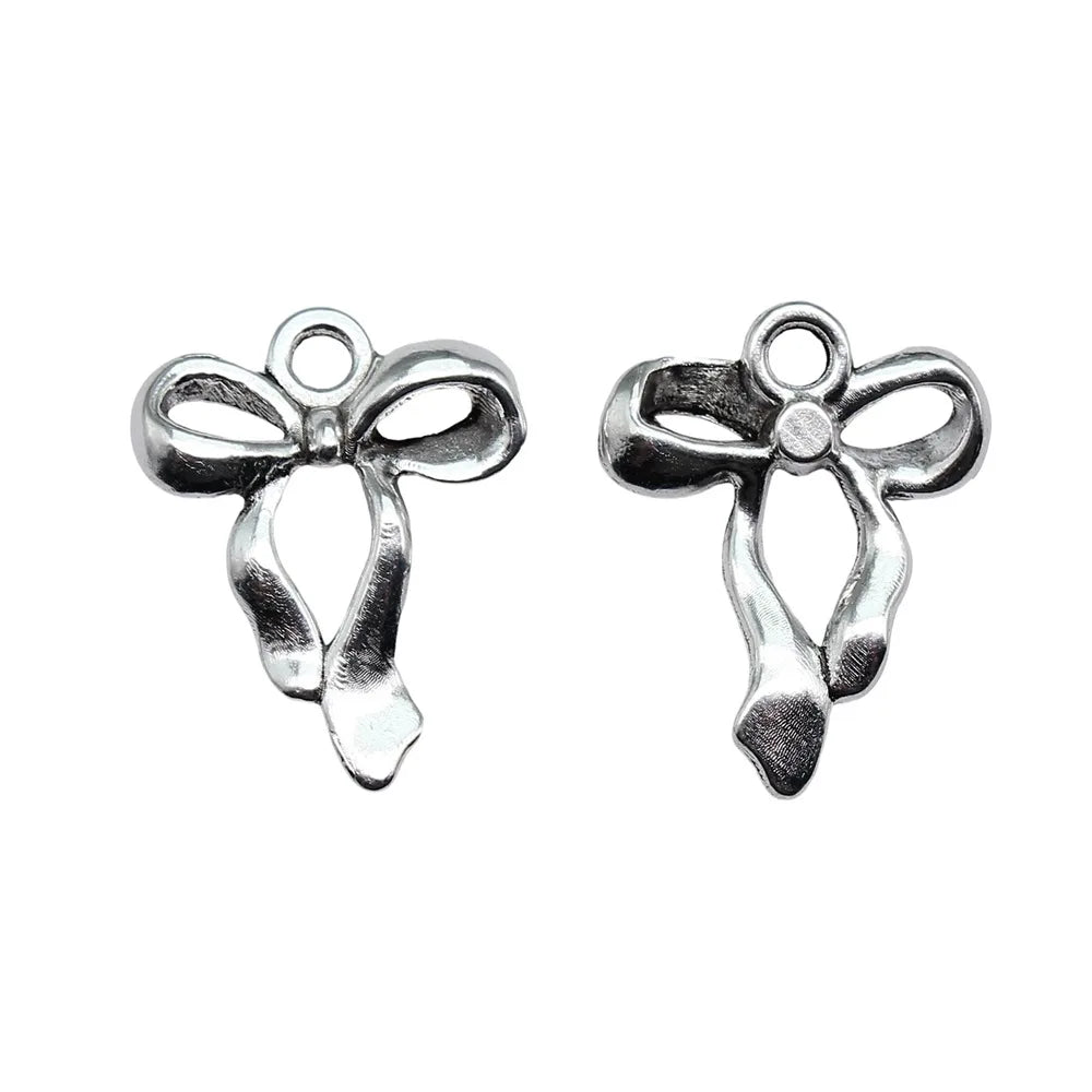 17x22mm 1.1g Multicolor Zinc Alloy Bow Butterfly Charm Pendant for DIY Necklace Bracelet Jewelry Making