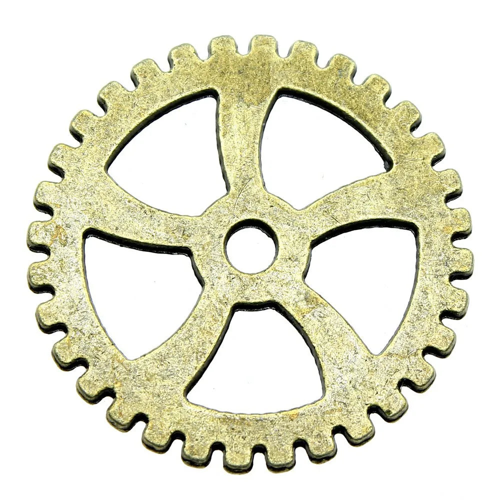 40mm 5.4g Multi-Color Zinc Alloy Large Gear Charm Pendant for Necklace Bracelet DIY Jewelry Making