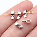 8.5x4x3.8mm 0.23g Antique Silver Zinc Alloy Small Star Charm Pendant for Necklace Bracelet DIY Jewelry