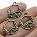 23mm 2.3g Multicolor Zinc Alloy Mermaid Charm Pendant for Ocean Theme Necklace Bracelet Making