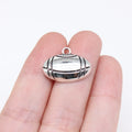 20x15mm 1.9g Antique Silver Zinc Alloy Football Charm Pendant for DIY Bracelet Necklace Making