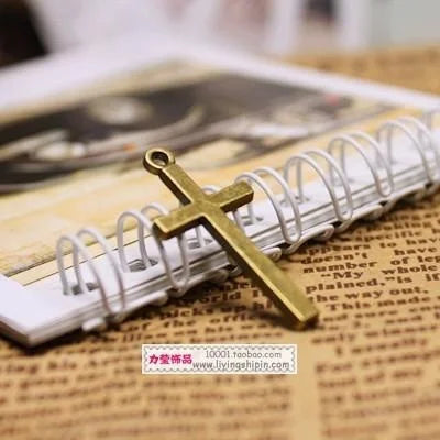 30x14MM Antique Silver Zinc Alloy Cross Charm Pendant for DIY Necklace Bracelet Jewelry Making