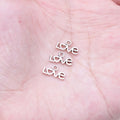 6x12mm 0.27g Antique Silver Zinc Alloy LOVE Letter Charm Pendant for DIY Bracelet Necklace Making