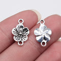 17x11mm 0.8g Multi Color Zinc Alloy Flower Connector Charm for DIY Necklace Bracelet Making