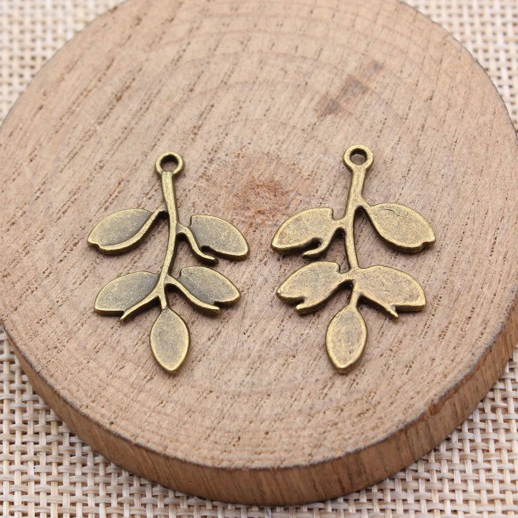 28x18mm 1.55g Multicolor Zinc Alloy Tree Branch Charm Pendant for DIY Necklace Bracelet Jewelry