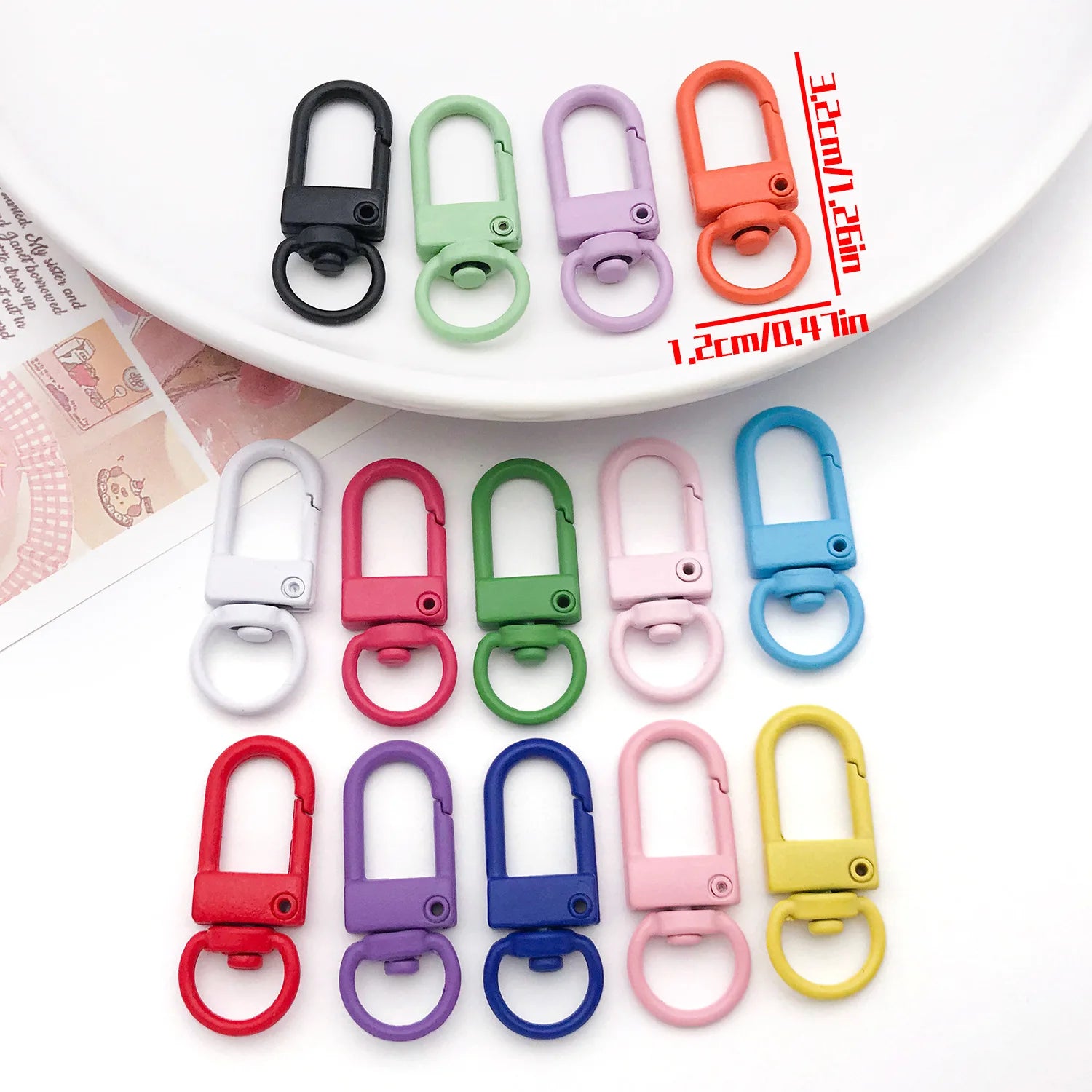 Enamel Zinc Alloy Spring Clasps Style 2141