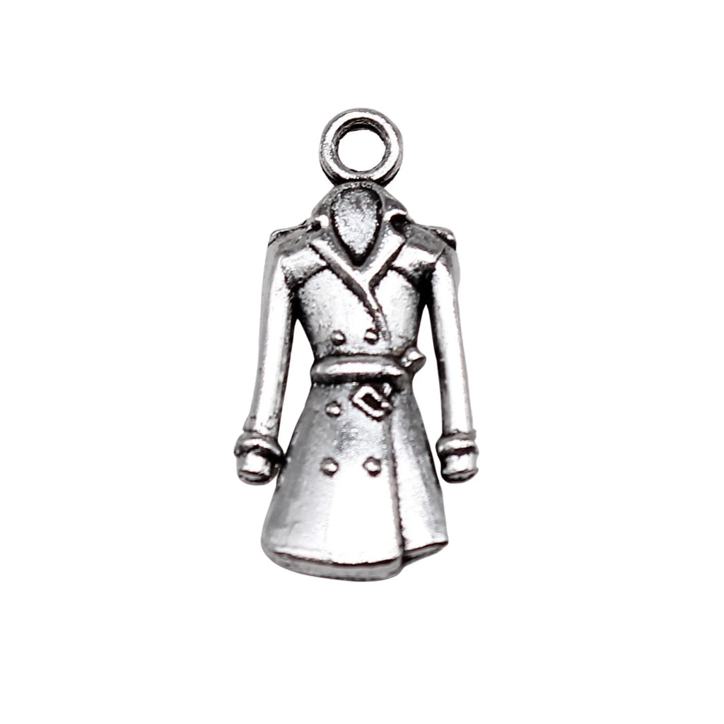 23x11mm 1.9g Multicolor Zinc Alloy Military Coat Charm Pendant for DIY Bracelet Necklace Jewelry