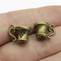 10x15mm 2g Multicolor Zinc Alloy Cup Charm Pendant for DIY Bracelet Necklace Jewelry Making