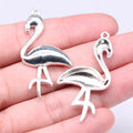 47x25mm 3.4g Multicolor Zinc Alloy Flamingo Bird Charm Pendant for DIY Necklace Bracelet Jewelry Making