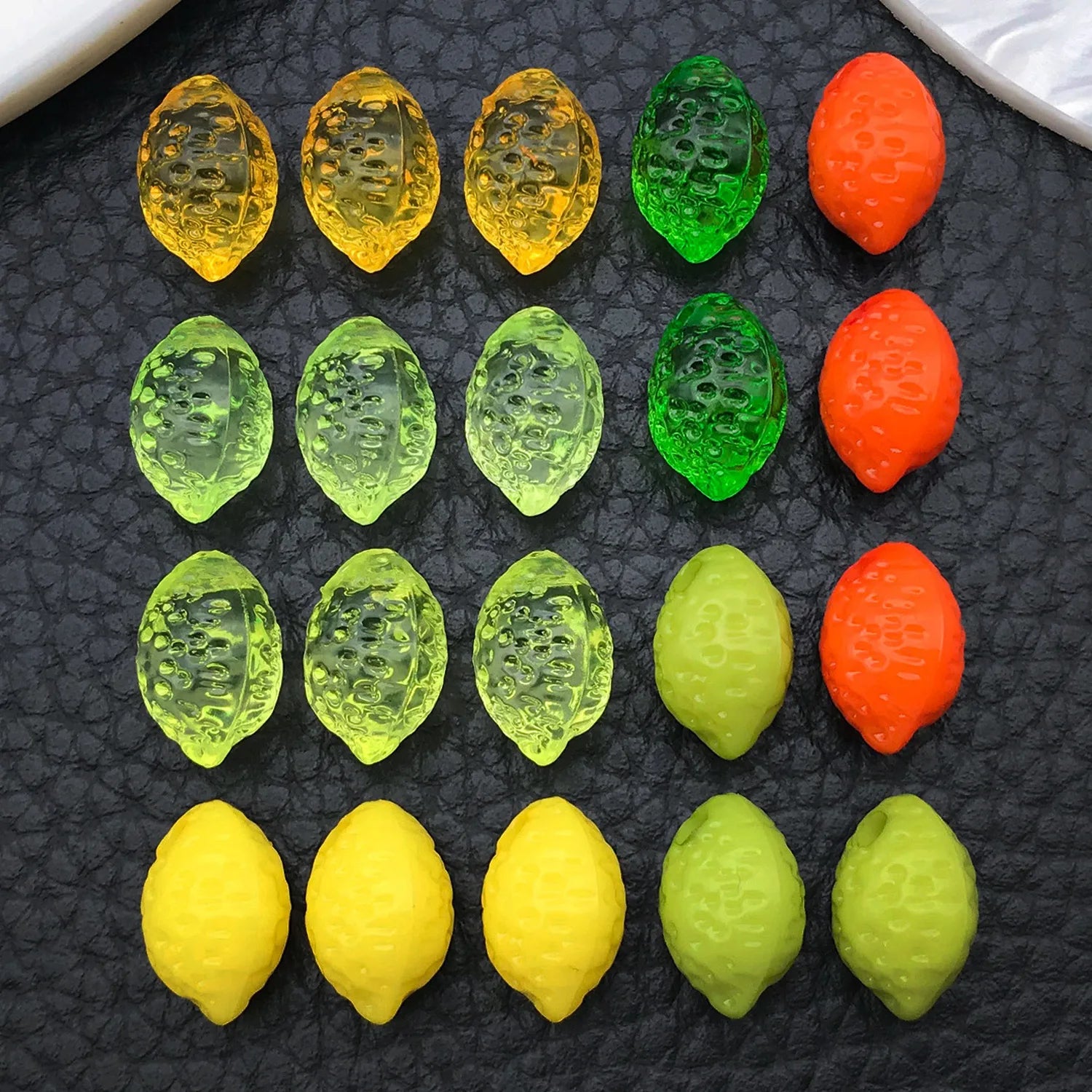 Acrylic 3D Lemon Loose Beads for DIY Bracelet Necklace Phone Strap Jewelry