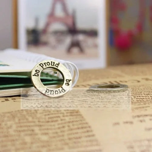 21MM Antique Silver Zinc Alloy Circle Charm Pendant for DIY Necklace Bracelet Jewelry Making