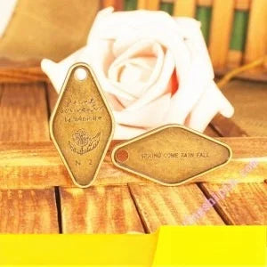 48x25MM Zinc Alloy Letter Plaque Charm Pendant for DIY Necklace Bracelet Jewelry Making
