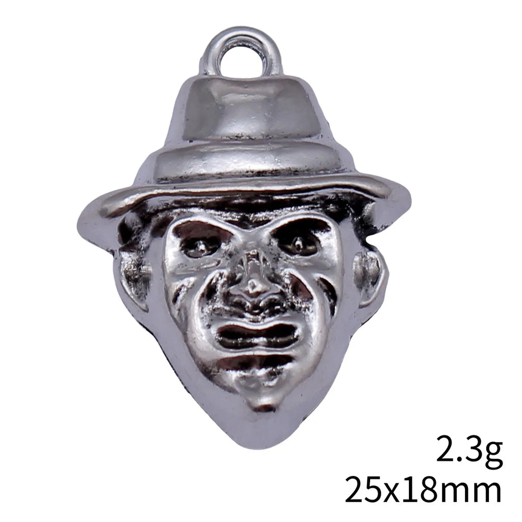 25x18mm 2.3g Antique Silver Zinc Alloy Hat Person Charm Pendant for DIY Necklace Bracelet Accessories