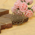 34x27MM Antique Silver Zinc Alloy Hollow Charm Pendant for DIY Necklace Bracelet Jewelry Making
