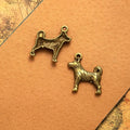 26x21MM Antique Silver Zinc Alloy Dog Charm Pendant for DIY Necklace Bracelet Jewelry Making