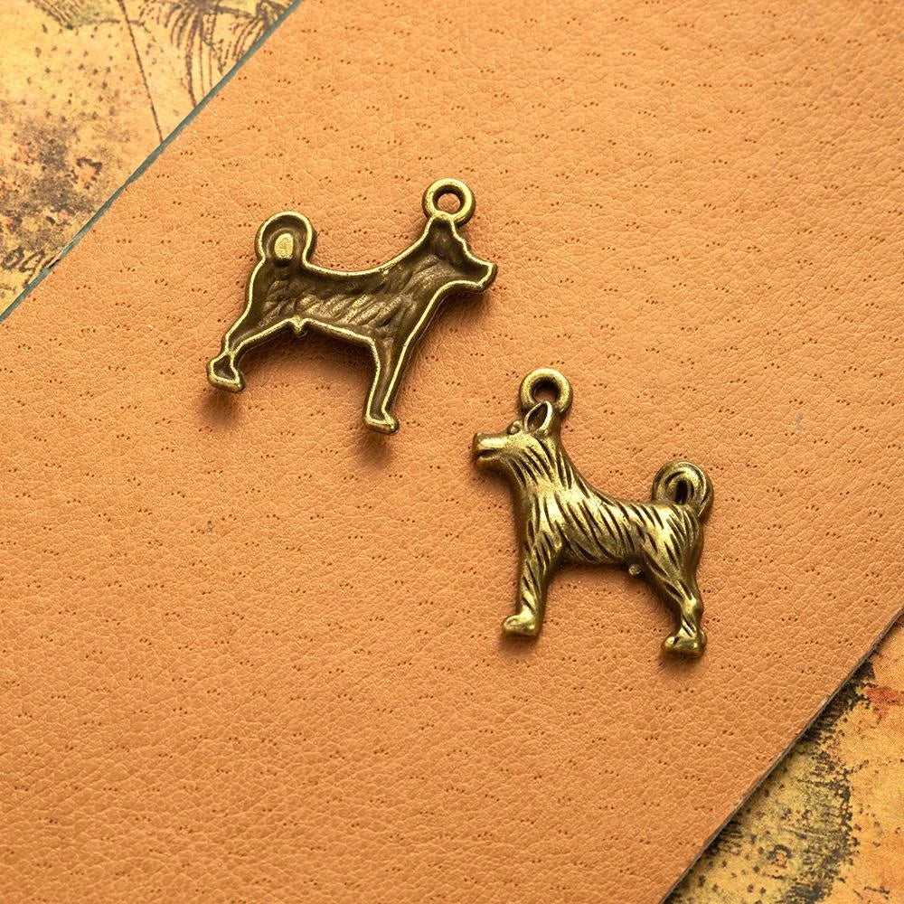 26x21MM Antique Silver Zinc Alloy Dog Charm Pendant for DIY Necklace Bracelet Jewelry Making