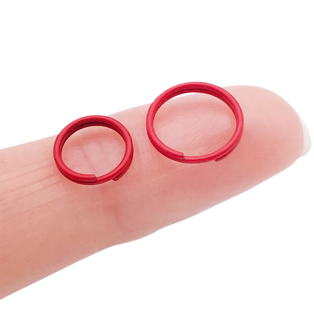 Painted Color Iron Open Double Ring Jump Rings for DIY Bracelet Necklace Connectors