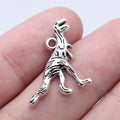 19x22mm 1.3g Antique Silver Zinc Alloy Dinosaur Charm Pendant for DIY Necklace Bracelet Jewelry Making