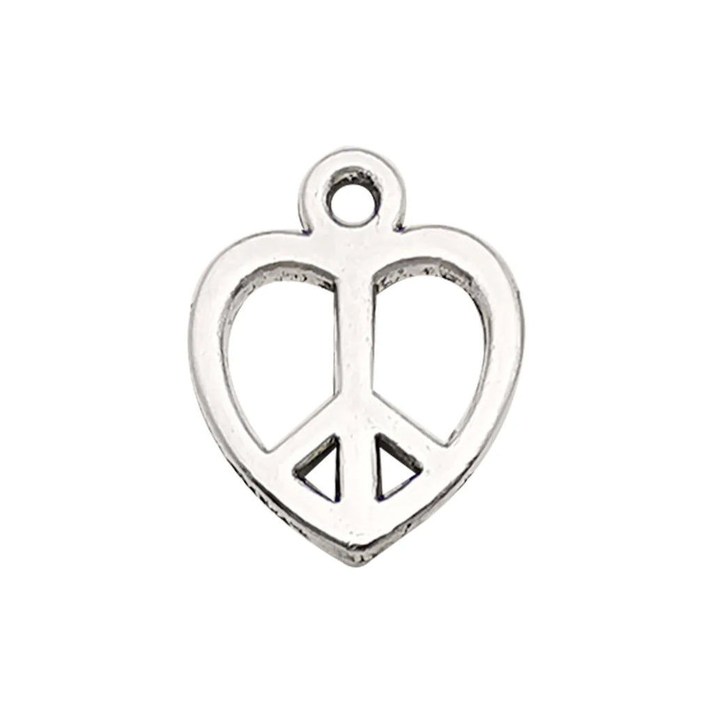 Vintage Zinc Alloy Heart Love Letter Charm Pendant for DIY Necklace Bracelet Keychain Jewelry
