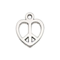 Vintage Zinc Alloy Heart Love Letter Charm Pendant for DIY Necklace Bracelet Keychain Jewelry