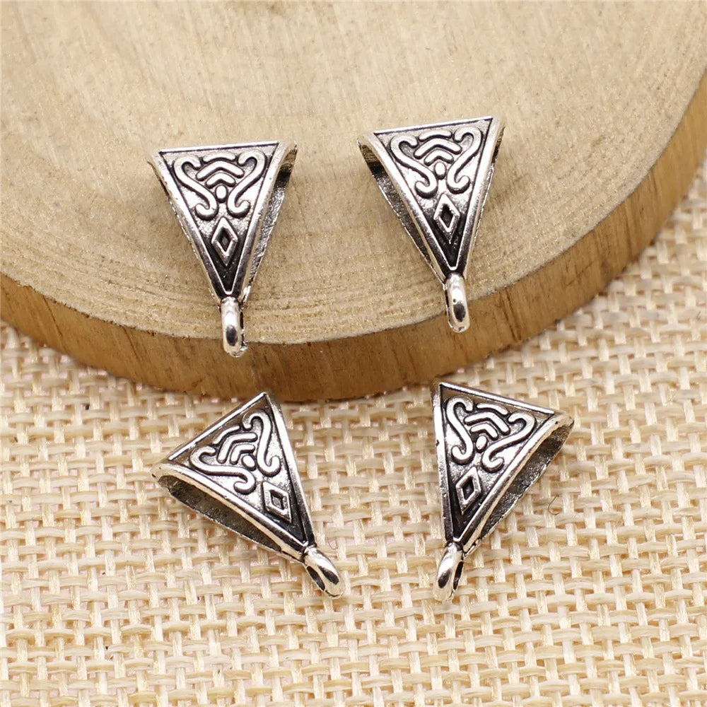 16x10mm 0.8g Multicolor Zinc Alloy Pendant Bails Connector Charms for DIY Necklace Bracelet Making
