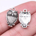 19x11mm 1g Antique Silver Zinc Alloy Owl Cat Charm Pendant for DIY Necklace Bracelet Jewelry Making