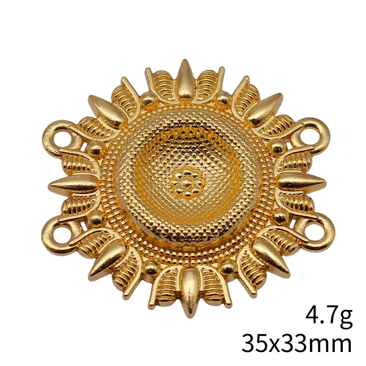 35x33mm 4.7g Multicolor Zinc Alloy 4-Hole Connector Charm for Body Chain Waist Chain Headpiece DIY