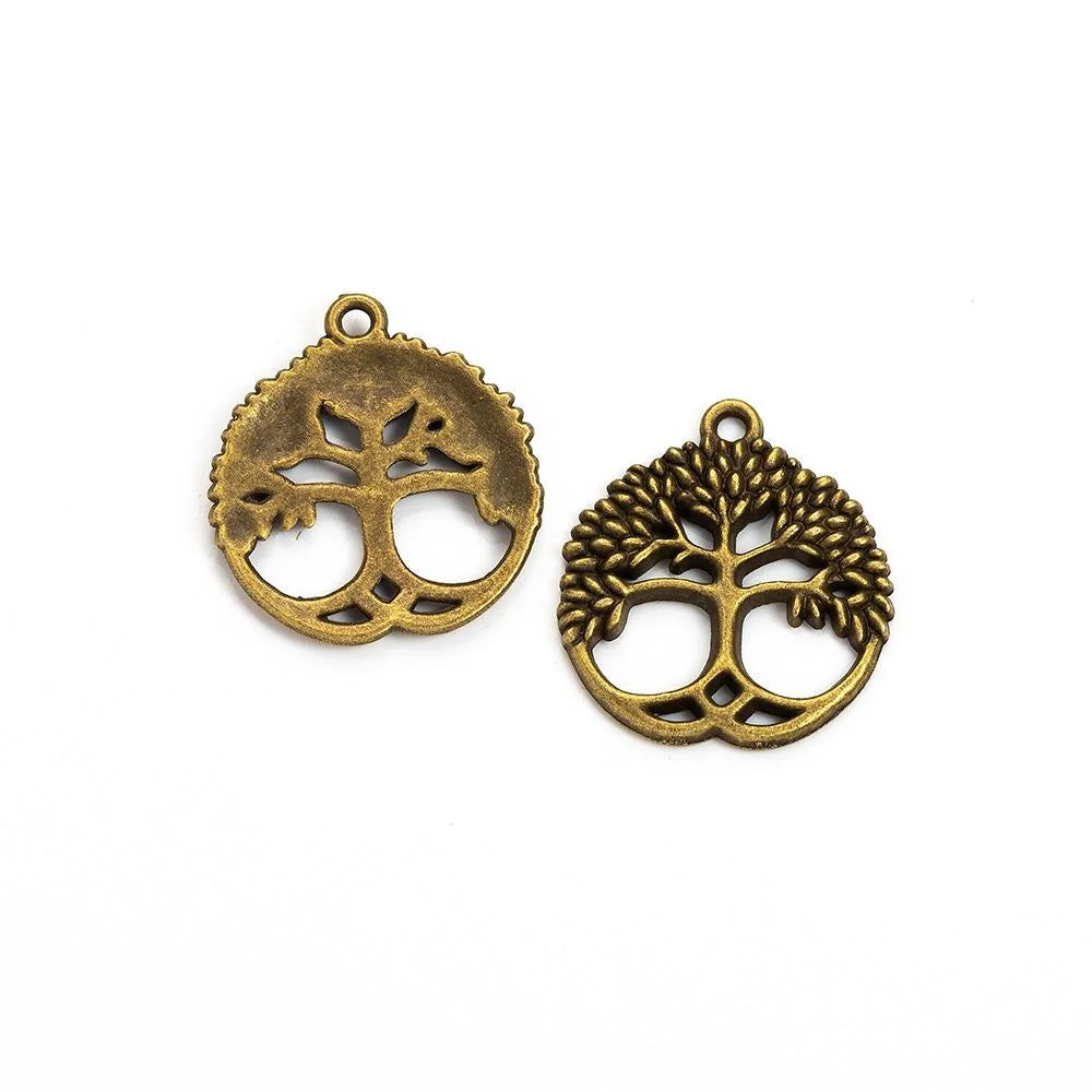 26x23MM Antique Silver Zinc Alloy Tree Of Life Charm Pendant for DIY Necklace Bracelet Jewelry Making