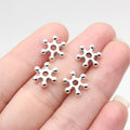 11x11mm 0.72g Antique Silver Zinc Alloy Round Spacer Beads for DIY Necklace Bracelet Jewelry Making