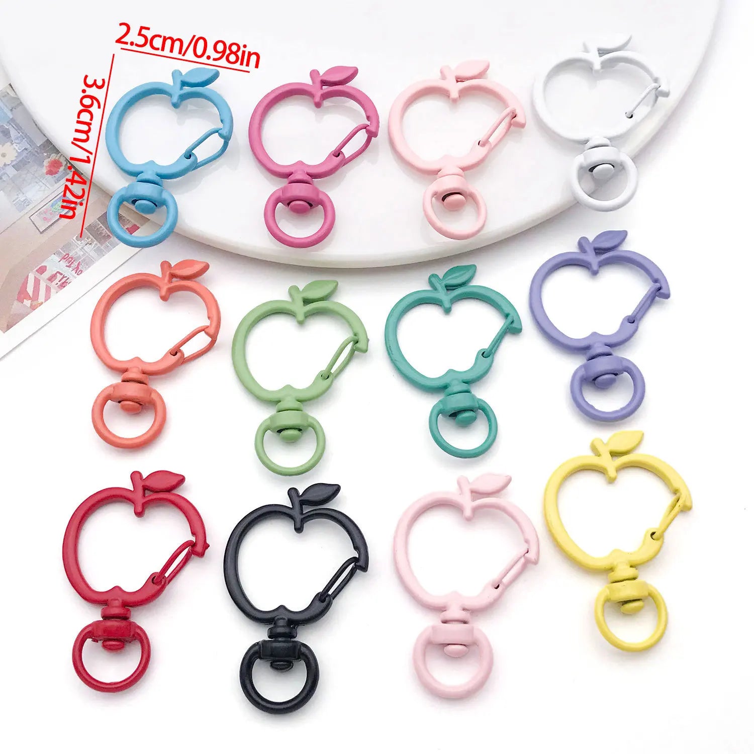 Enamel Zinc Alloy Apple Dog Lobster Clasps