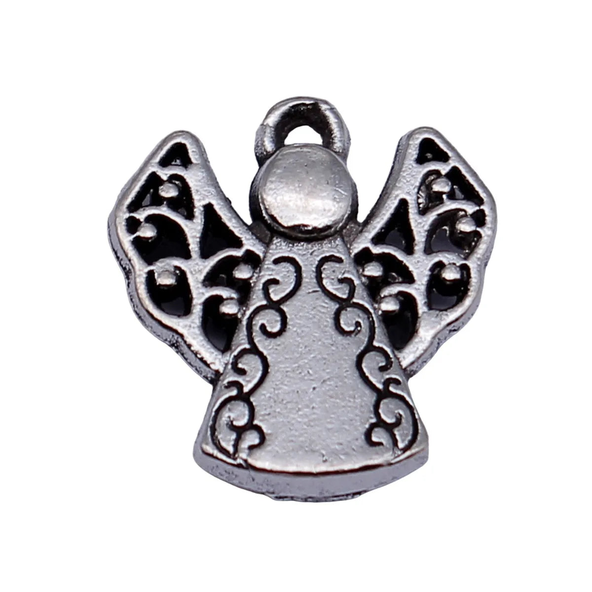 16x15mm 1.7g Multicolor Zinc Alloy Angel Charm Pendant for DIY Bracelet Necklace Jewelry Making